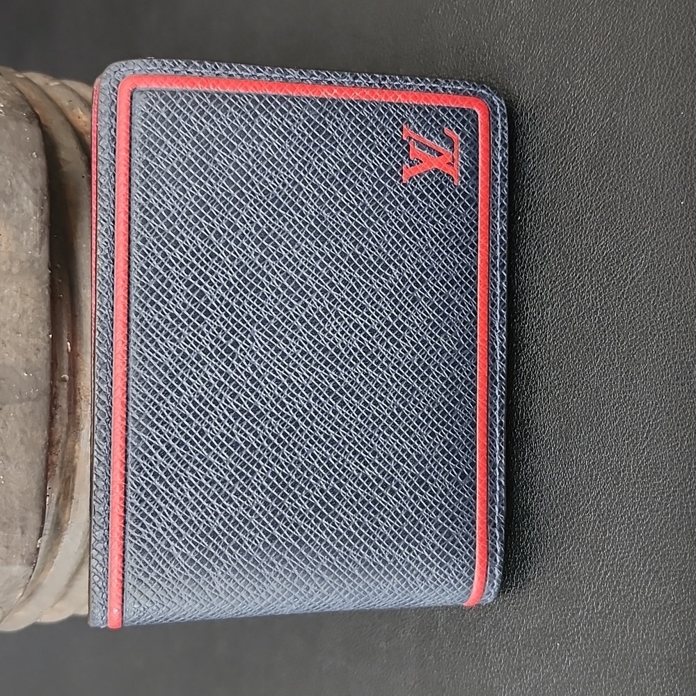 Louis Vuitton Multiple Wallet Taiga Blue